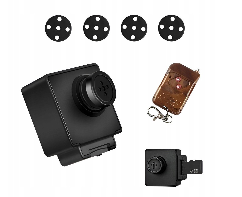 Camera in a button - Spy hidden button camera mini full hd