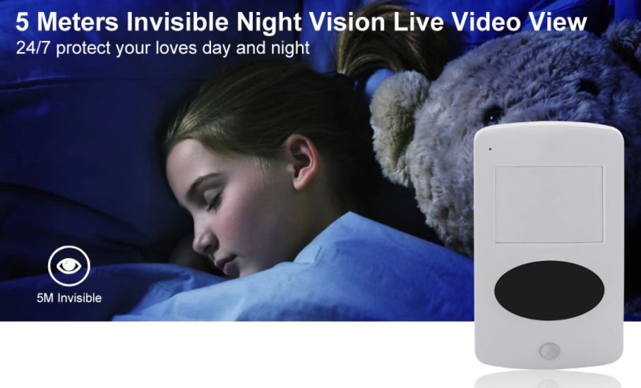 night vision camera in motion detector