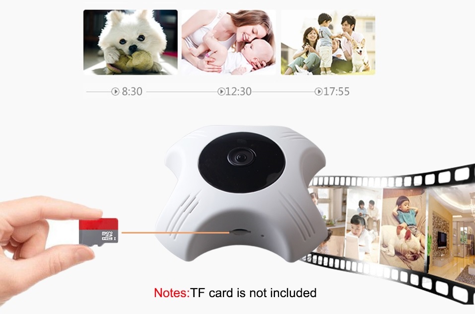 panoramic IP camera with SD card