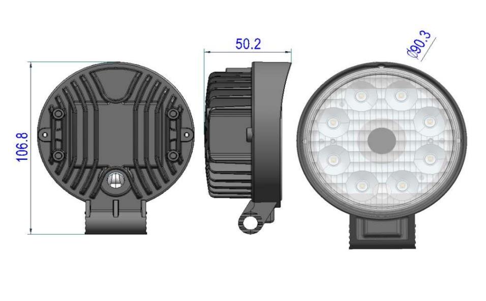 working light with camera for car