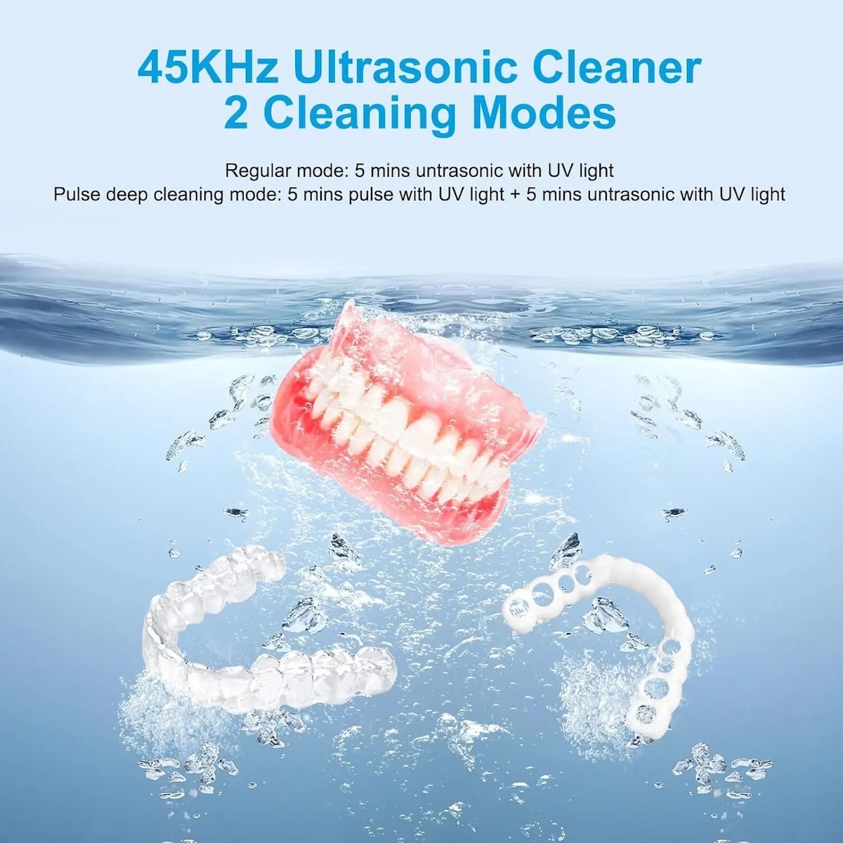 Ultrasonic cleaner - denture false teeth cleaner