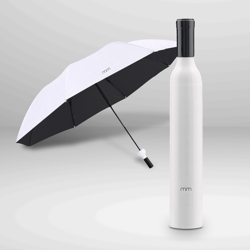 wine bootle umbrella white foldable