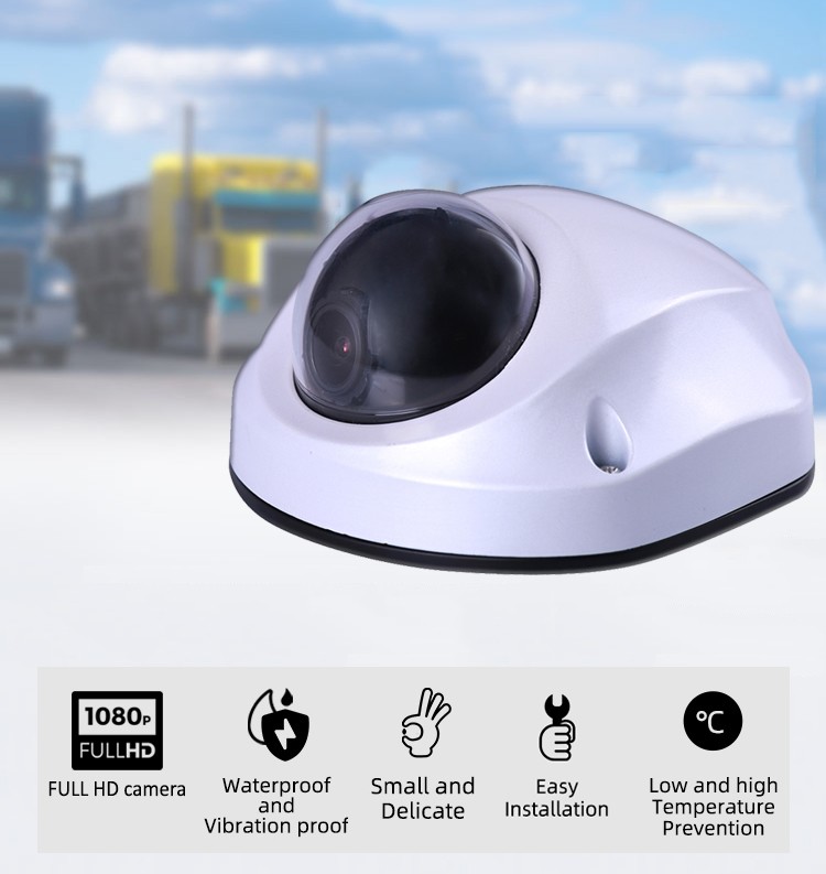 Dome camera for vehicles with FULL HD + WDR