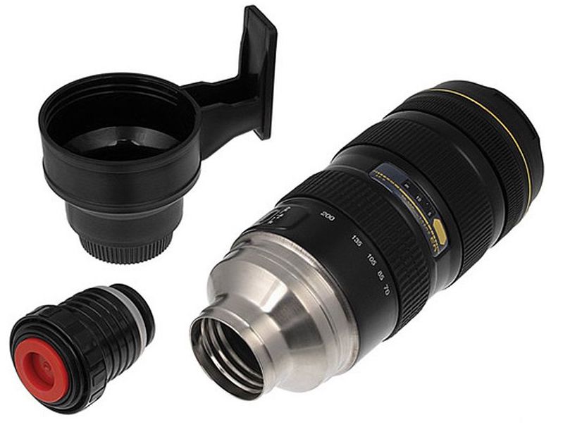 Camera lens coffee mug (cup) thermo