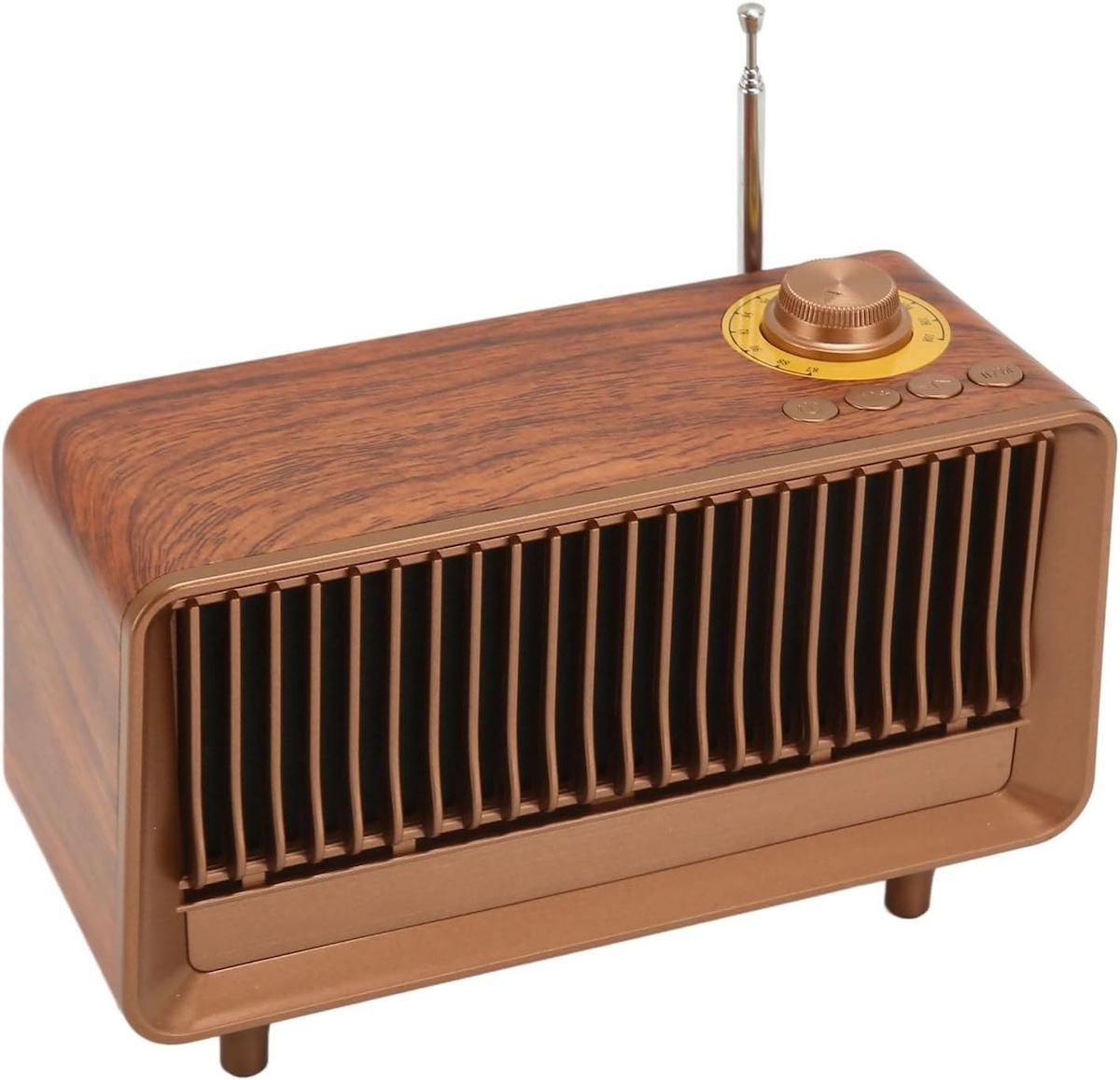 Bluetooth radio retro vintage style made of wood