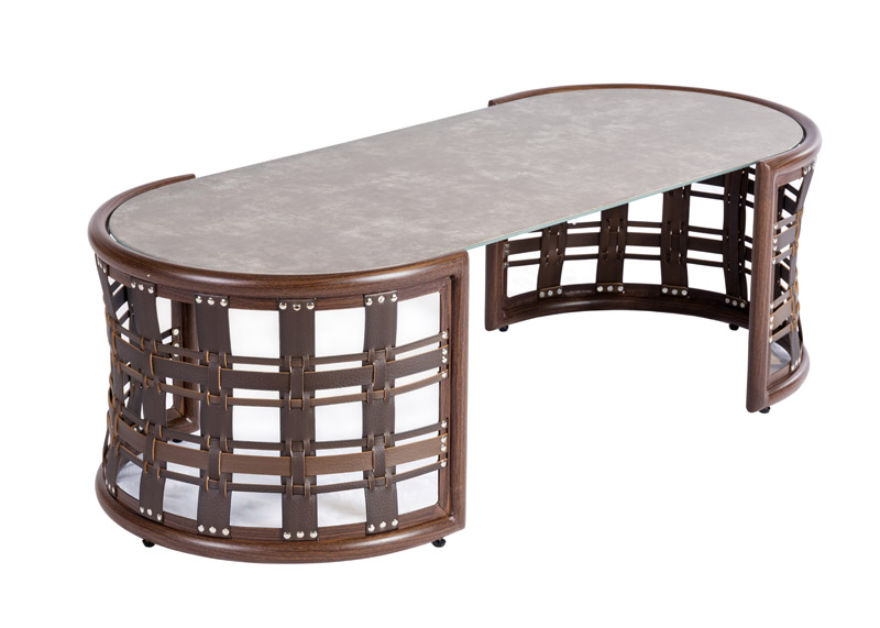 rattan coffee table for the garden, terrace, balcony