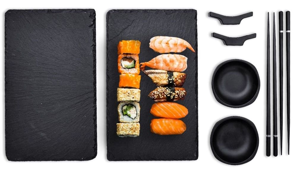 sushi serving set kit for making for 2 people