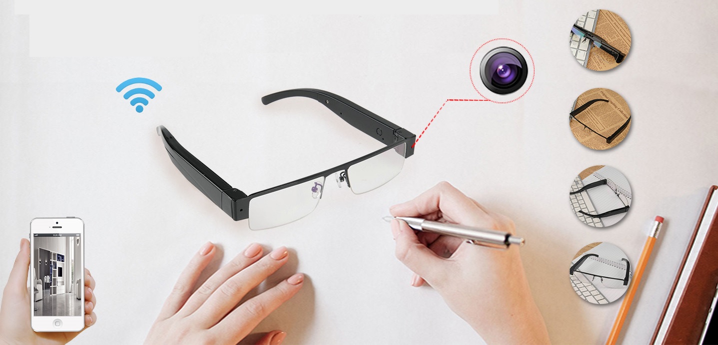 elegant glasses with a Full HD camera