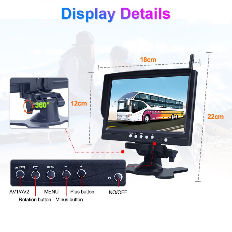 wireless reversing camera with monitor