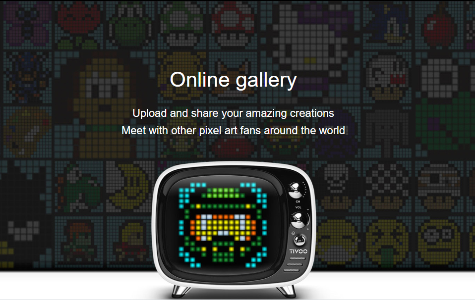 tivoo speaker pixel art online gallery