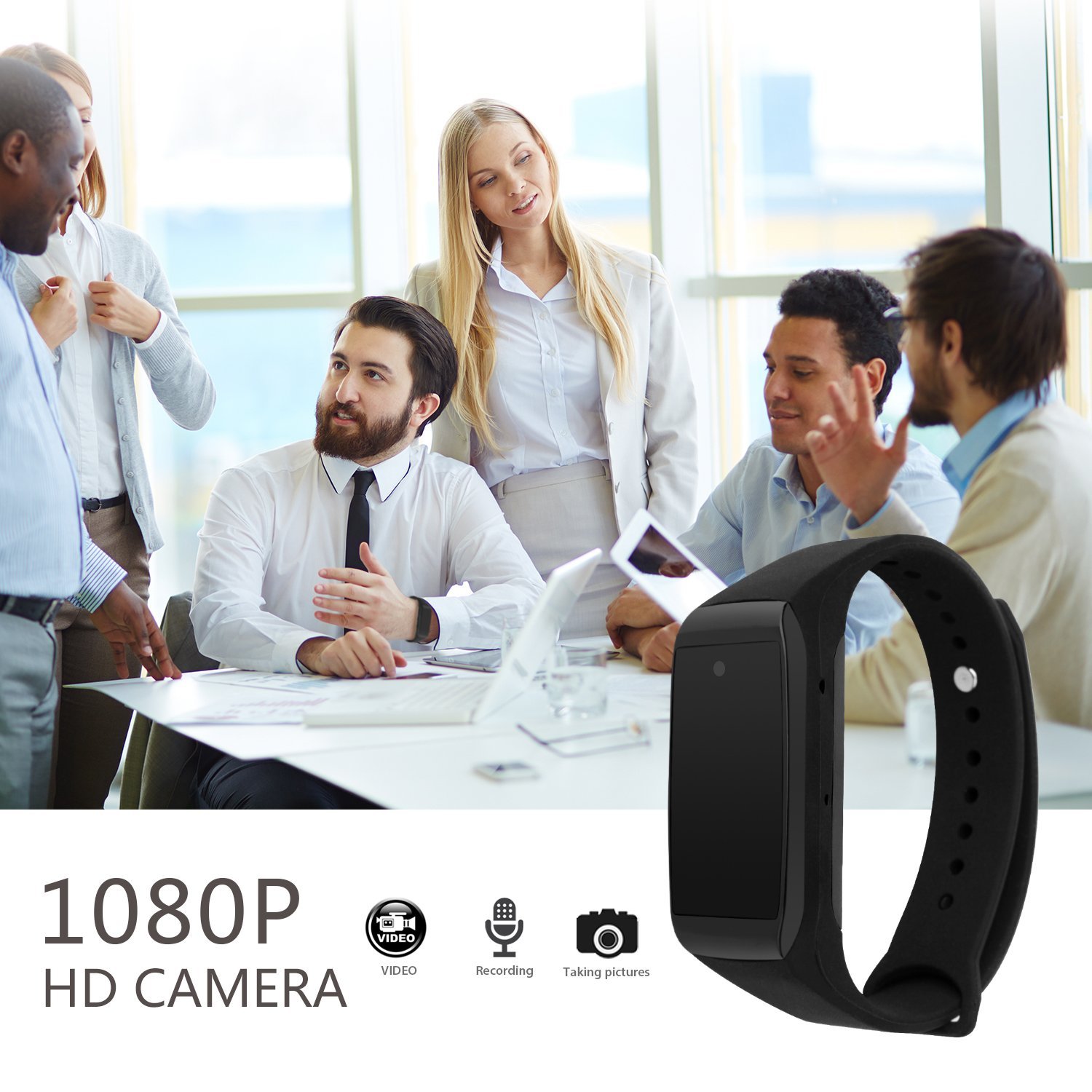 Bracelet with a hidden camera