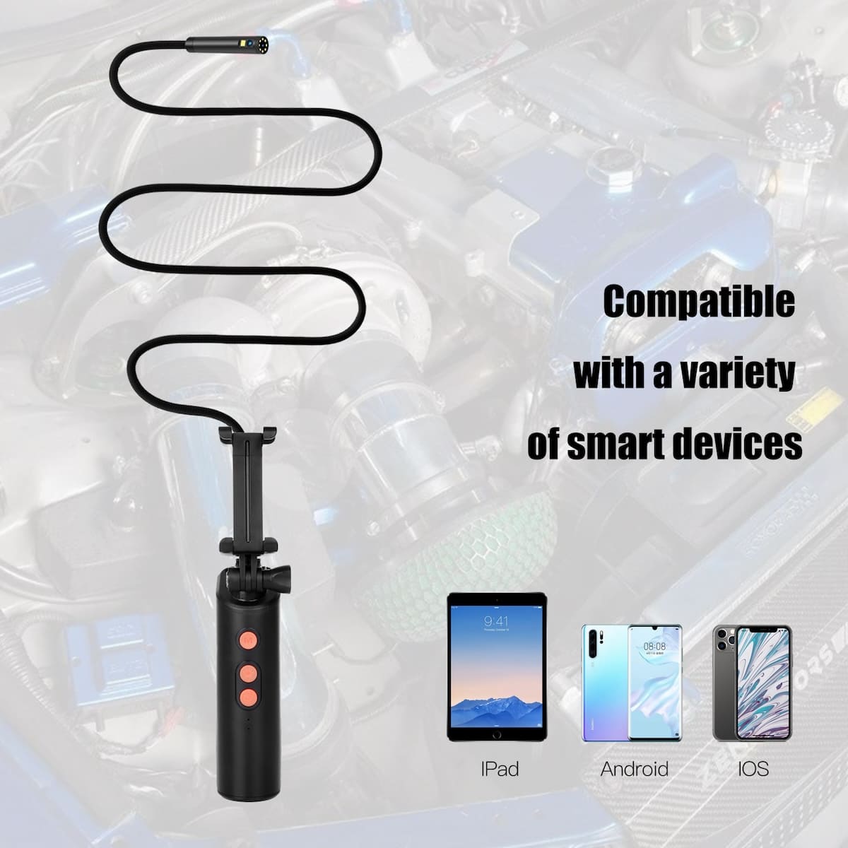 endoscope inspection camera for ios and android mobile smartphone