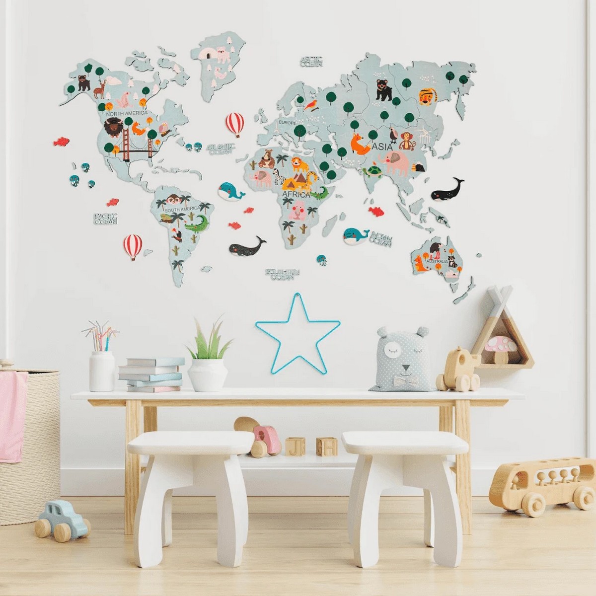 World map for kids