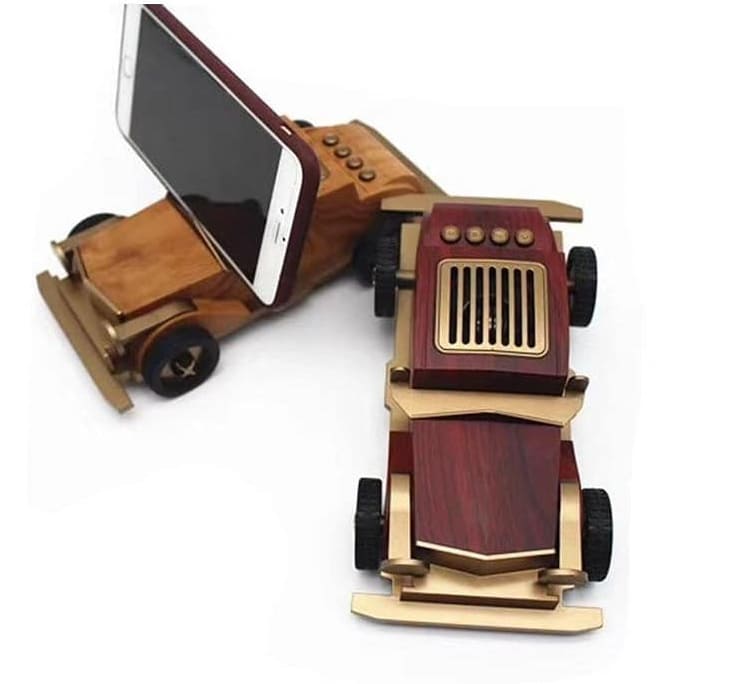 car radio mini portable vintage retro wooden