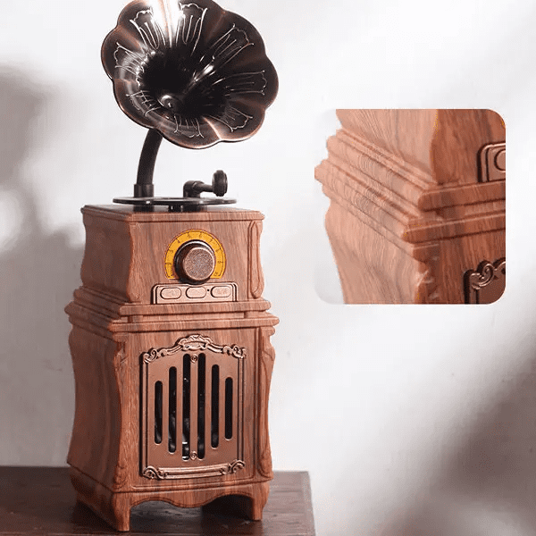 mini phonograph retro vintage radio bluetooth