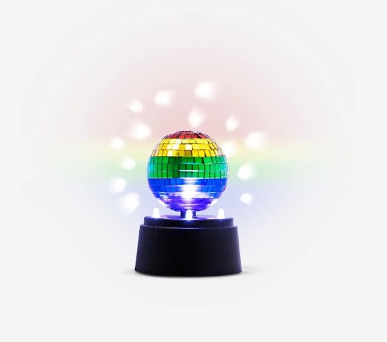 mini disco led rotating mirror ball for children