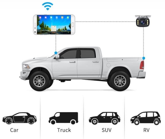 universal reversing camera wifi mobile