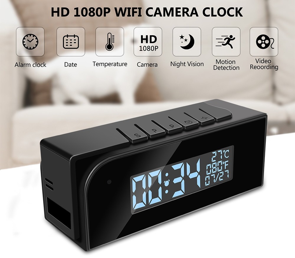 camera in alarm clock