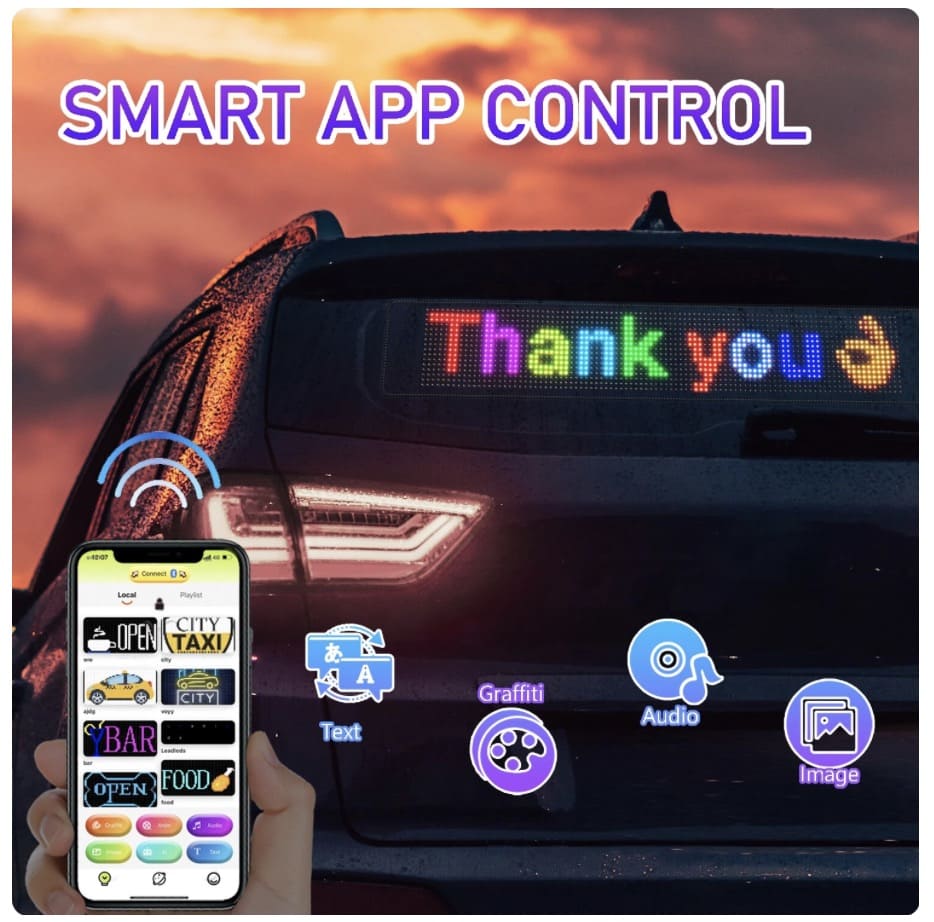 car led advertising screen panel display flexible for mobile phone