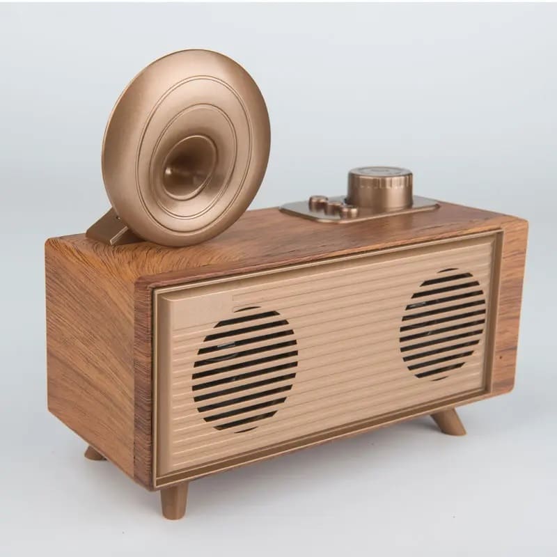 small mini old radio phonograph design retro vintage