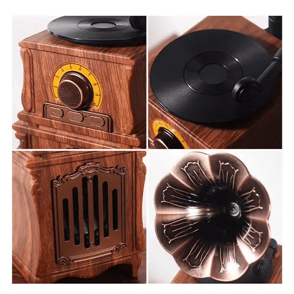 phonograph gramophone mini bluetooth vintage retro radio