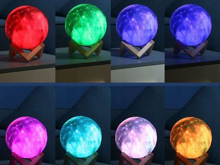 3D galaxy space universe light - night lamp 16 colors