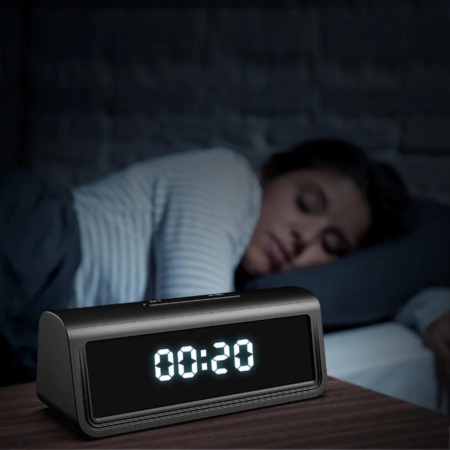 Hidden camera in the alarm clock with FULL HD and 6 IR LEDs