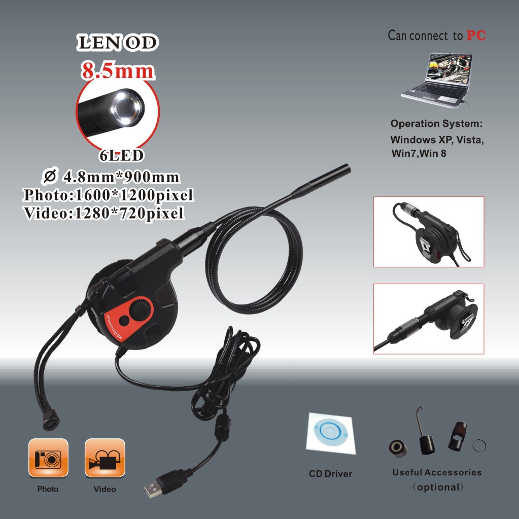 HD USB endoscope