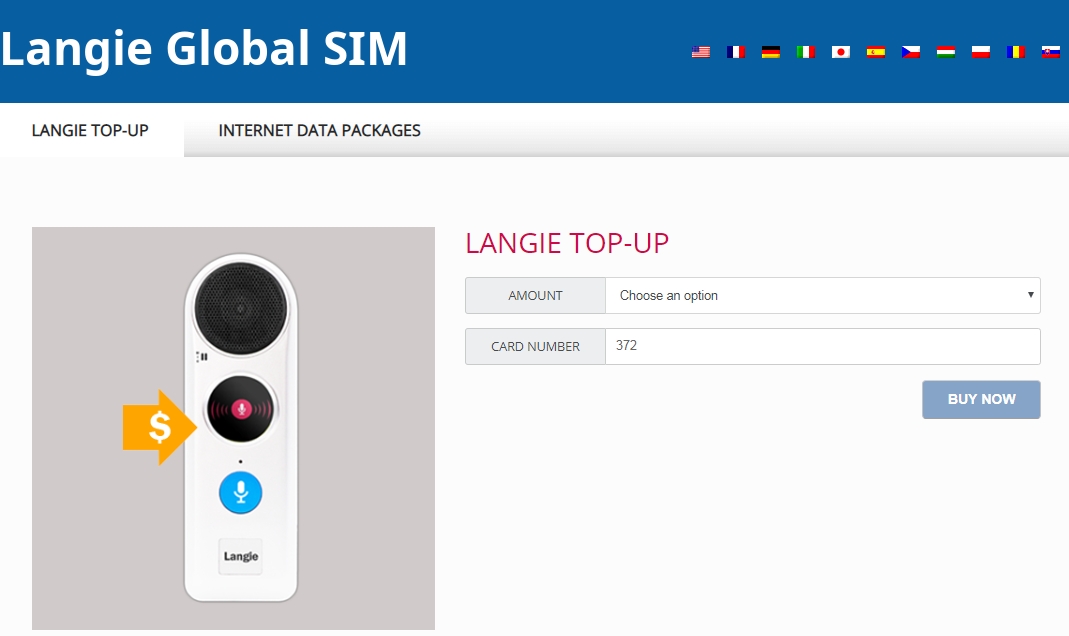 langie sim 3g recharging credit