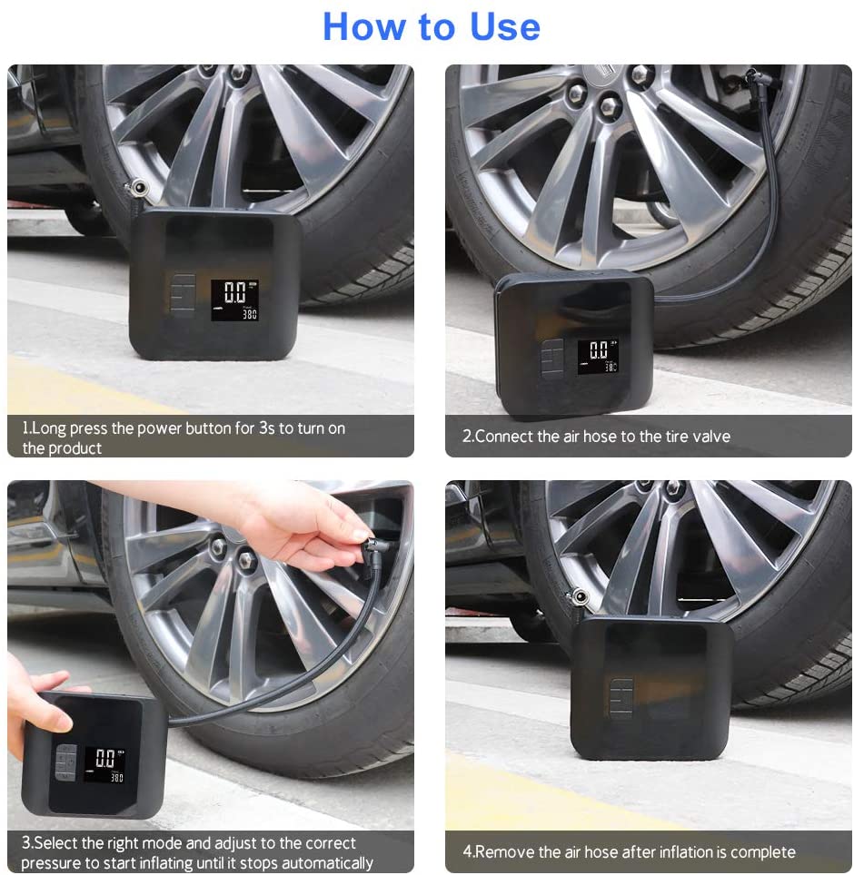 air pump for inflation - how to use