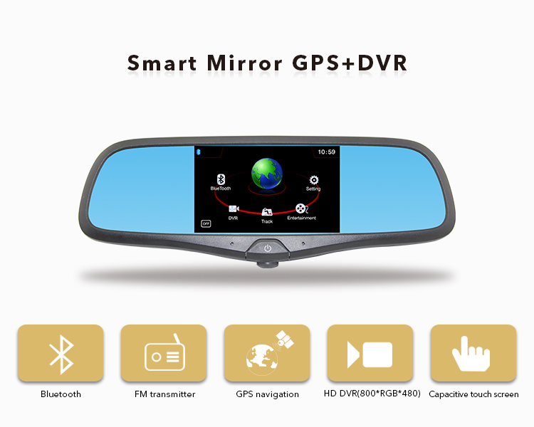 Dvr multifunctional mirror