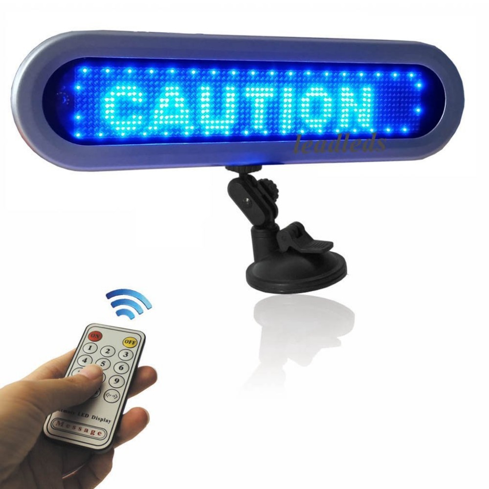 Auto led display blue